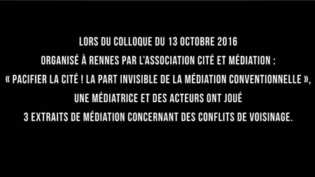 Scénarios de médiation conflits de voisinage. Mediateur Gard Ardeche Drome Vaucluse